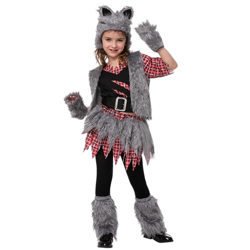 Spooktacular Creations Chaleco Niña Disfraz de Hombre Lobo para Halloween