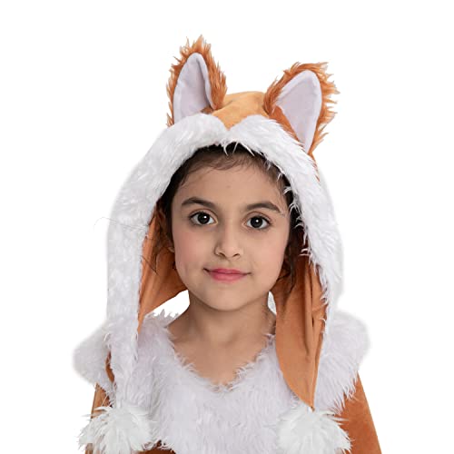 Spooktacular Creations Set de Disfraz de Zorro Dulce Niña (Medium (8-10 yrs))