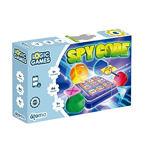 Spy Code. Juego de lógica Logic Game. Juego para 1 Jugador a Partir de 7 años. Juego para razonamiento, lógica, atención y cálculo Mental