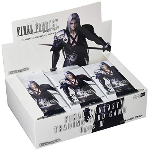 Square Enix- Final Fantasy TCG Sobres Opus 3 Uds Castellano, Multicolor (Last Level 1 Contiene 36)