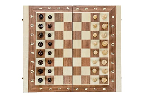 Square – Juego 2 en 1 Presidente - Ajedrez + Backgammon de Madera - 44 x 44 cm