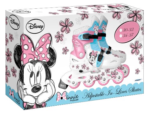 Stamp-Adjustable IN-Line Minnie Mash UP L Size 34-37, Color White Pink Blue, (J100734)