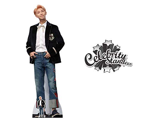 STAR CUTOUTS CS783 - Figura de cartón a tamaño real de Kim NAM-Joon, RM Rap Monster, de Bangstan Boys, con vaqueros, 180 cm, incluye una figura en miniatura