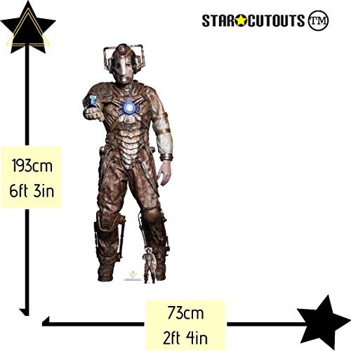 STAR CUTOUTS SC1522 Ashad The Lone Cyberman Doctor Who - Recorte de cartón (193 x 73 cm), multicolor