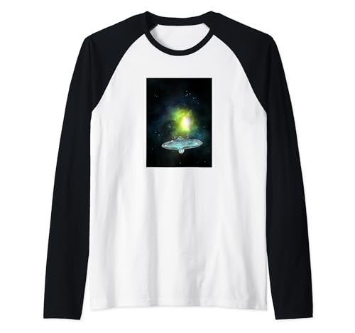 Star Trek: The Original Series U.S.S. Discovery Space Return Camiseta Manga Raglan