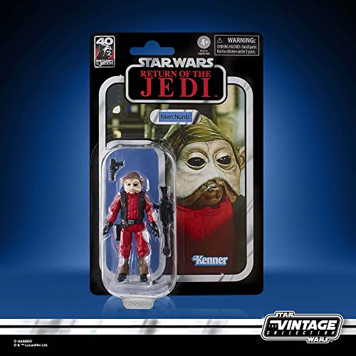 Star Wars, La colección Vintage, Nien Nunb, Star Wars: El Retorno del Jedi, Figura Coleccionable de 9,5 cm