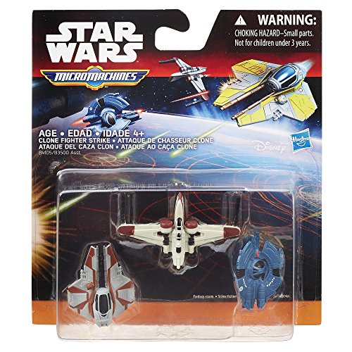 Star Wars la Venganza de los Sith Micro Machines 3 Unidades Clone Fighter Huelga