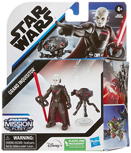 Star Wars Mission Fleet Gear Class Duel in The Darkness, 2.5-Inch-Scale Grand Inquisitor Action Figure, Toy for Kids Ages 4 and Up