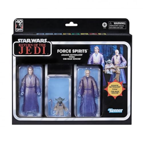 Star Wars The Black Series Force Ghosts - Pack de 3 Figuras - Figura 4 Años+