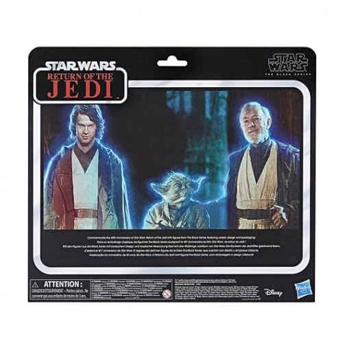 Star Wars The Black Series Force Ghosts - Pack de 3 Figuras - Figura 4 Años+