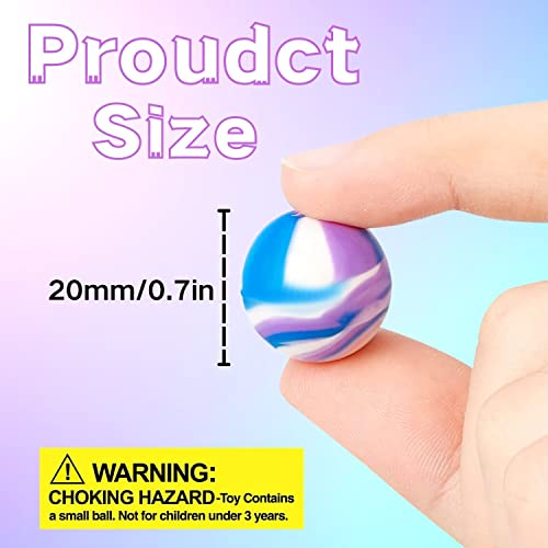 Steemjoey 30 Piezas Bolas Rebotadoras Mini Goma, 20mm Bouncy Balls Pelota de Goma Party Bag Filler para Niños Cumpleaños Y Fiestas Navideñas