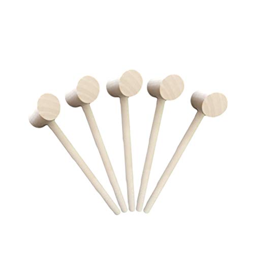 STOBOK 12pcs mazos de Langosta de Cangrejo de Madera martillos de mariscos mariscos de Madera