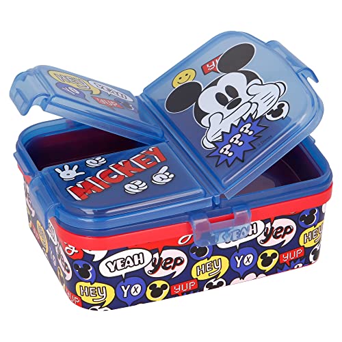 Stor Fiambrera infantil múltiple xl con 4 compartimentos de Mickey Mouse