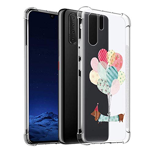 Suhctup Funda Huawei P Smart 2019, Carcasa Patrón de Dibujos Animados Soft Silicona, Reforzado Cojín de Esquina Parachoques Funda Flexible Suave Ultra-Delgado Funda para Huawei P Smart 2019