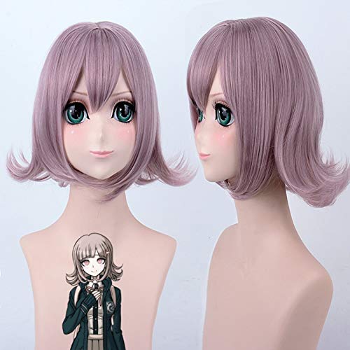 Super DanganRonpa Cosplay Peluca Chiaki Nanami Disfraz Jugar Mujer Adulto Pelucas Halloween Anime Juego Cabello + Peluca Cap   PL-229