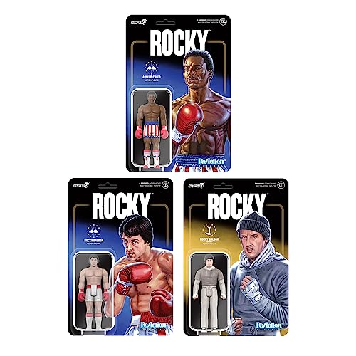 SUPER7 Rocky Reaction - Figura Decorativa de Rocky Balbloa Workout (10 cm)