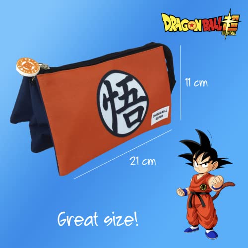 Superdiver Estuche 3 Compartimentos Licencia Oficial Dragon Ball (Bola de Dragon) Kanji Go