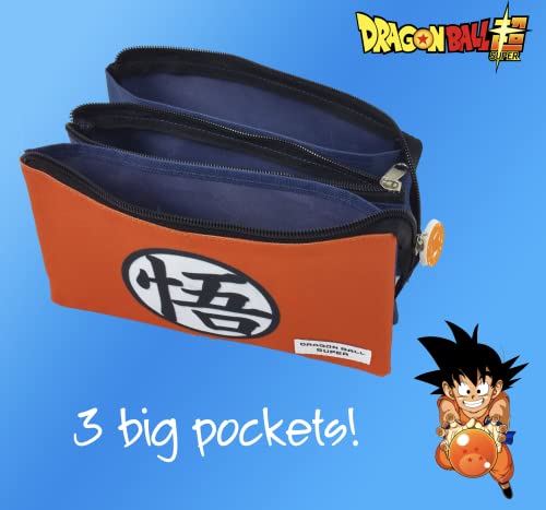 Superdiver Estuche 3 Compartimentos Licencia Oficial Dragon Ball (Bola de Dragon) Kanji Go