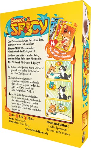 Sweet & Spicy | HeidelBÄR Games | Juego de cartas | Para 2-6 personas | A partir de 8 años | alemán