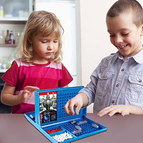 Tablero de barco de batalla | Juegos de mesa de estrategia para niños,Juego de estrategia para niños a partir de 4 años, divertido juego para niños para 2 jugadores, fácil almacenamiento y juego Ppump