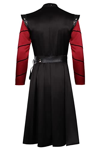 Taeyue Disfraz de cosplay para hombre adulto, traje de demonio Targaryen, gabardina de príncipe demonio, trajes de carnaval, chaqueta larga, M