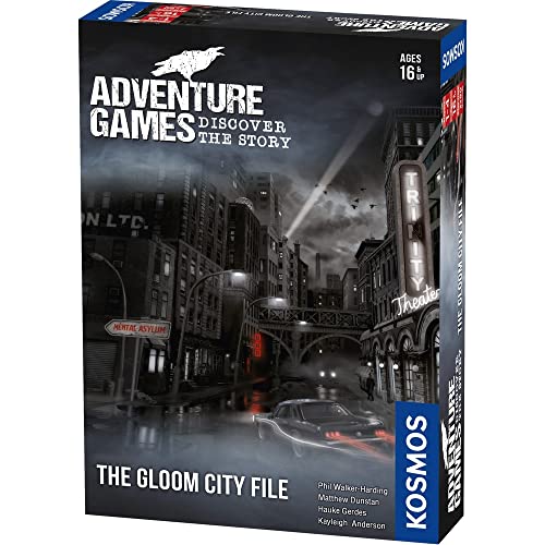 Támesis y Kosmos | 695135 | Juegos de Aventura: The Gloom City File | Descubre la Historia | Juego de Mesa cooperativo | 1-4 Jugadores | A Partir de 16 años