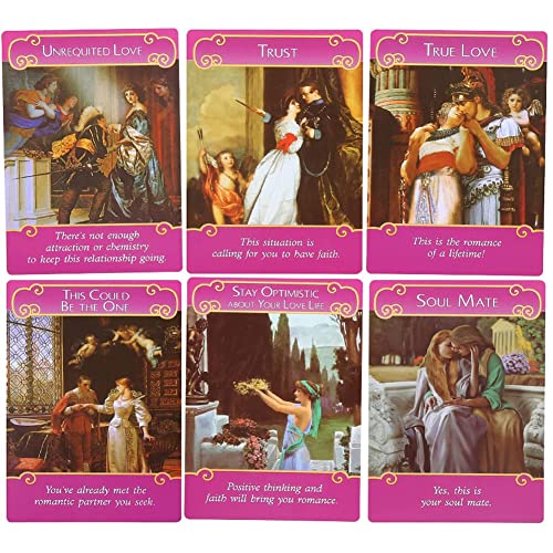 Tarot Cards-The Romance Angels Oracle Card, Romantic Angel Guidance Potencial Tarot Cards, Clarificación y lecturas complementarias Juego de adivinación