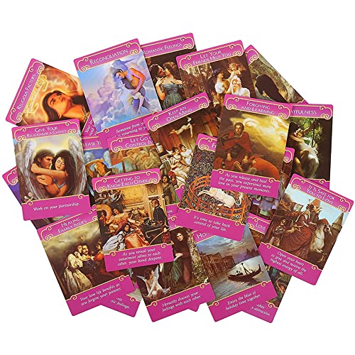 Tarot Cards-The Romance Angels Oracle Card, Romantic Angel Guidance Potencial Tarot Cards, Clarificación y lecturas complementarias Juego de adivinación