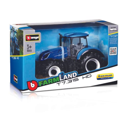 Tavitoys, Bburago 1/32 Farm Tractor New Holland T 7.315 (18-44066), Multicolor (1)