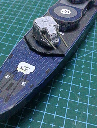 TECKEEN Modelo de barco de papel a escala 1/400 Fighter modelo militar de avión fundido a presión para barco destructor de rayos (kit sin ensamblar)