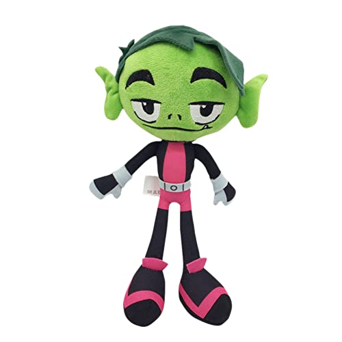 Teen Titans Juguete de Peluche Dibujos Animados,Beast Boy Teen Titans Peluches,Tela de Felpa Corta y Relleno de Algodón PP,Muñeco de Peluche de Peluche de Regalo para niños 25cm