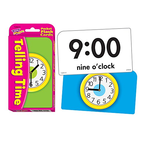 Telling Time Pocket Flash Cards by Trend Enterprises Inc