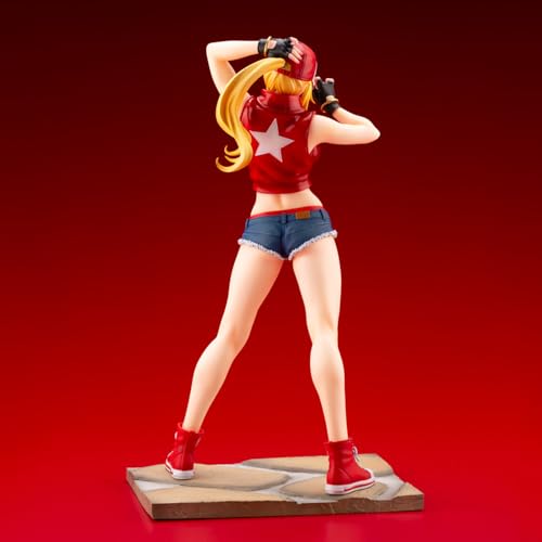 Terry Bogard Girl King of Fighters Héroes Femeninos Rampage Figura Doble | Postura de pie de PVC 23 cm Postura de pie estática de PVC Periférico de Juguete secundario Yuan | Adornos de Regalo