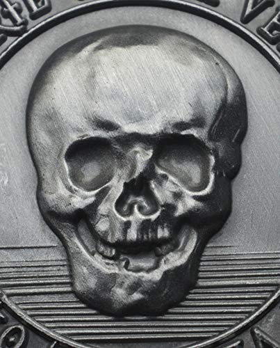 The Commemorative Coin Company MEMENTO MORI/VIVERE - Moneda de plata antigua en cápsula, búho, muerte, estoica, reflexión, estoicismo