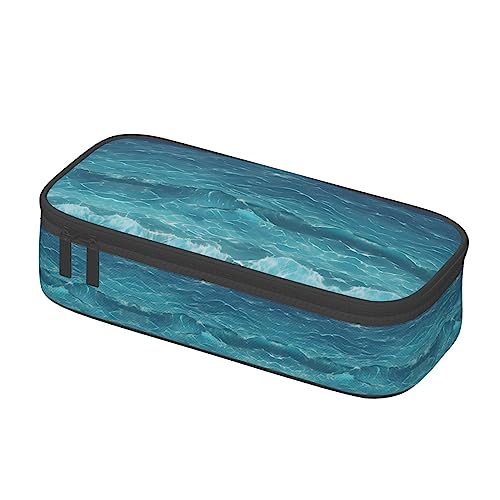 The Deep Blue Sea Estuche para lápices de gran capacidad para oficina, gran almacenamiento, bolsa de alta capacidad, organizador de caja, bolsa para bolígrafos