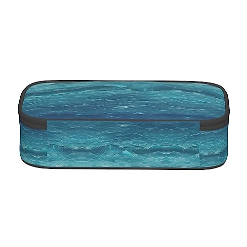 The Deep Blue Sea Estuche para lápices de gran capacidad para oficina, gran almacenamiento, bolsa de alta capacidad, organizador de caja, bolsa para bolígrafos