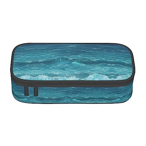 The Deep Blue Sea Estuche para lápices de gran capacidad para oficina, gran almacenamiento, bolsa de alta capacidad, organizador de caja, bolsa para bolígrafos