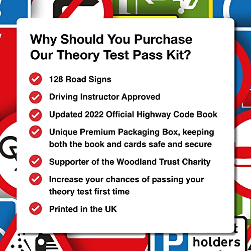 The Highway Code 2022 UK + 128 tarjetas flash de señales de tráfico, creadas por instructores de conducción e impresas en el Reino Unido. Conoce tus señales de tráfico y pasa tu prueba de teoría.