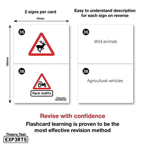 The Highway Code 2022 UK + 128 tarjetas flash de señales de tráfico, creadas por instructores de conducción e impresas en el Reino Unido. Conoce tus señales de tráfico y pasa tu prueba de teoría.