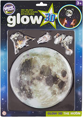 The Original Glowstars Company Glow-in-The-Dark 3D Moon Sticker - Room Decoration