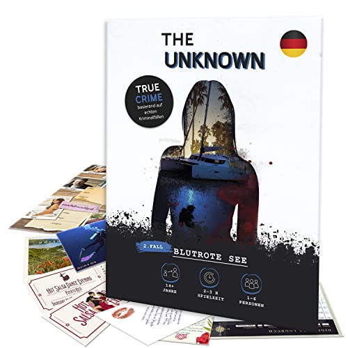 The Unknown Krimisspiel Fall 2 – Sangre Red See – Escape Room Juego para el hogar – Juego de detectives de la escena del crimen – Juego de mesa para adultos