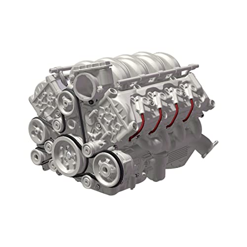 THEGO MAD RC simulado operación dinámica V8 motor de combustión interna modelo de motor de montaje DIY versión kit de montaje para AX90104 SCX10Ⅱ Capra VS4-10 Pro/Ultra modelo vehículo color original