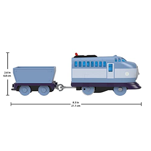 Thomas & Friends Fisher-Price Kenji Motor motorizado, Tren de Juguete Alimentado por batería para niños preescolares a Partir de 3 años