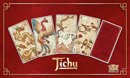 TIKI Editions Tichu - Versión Exclusiva en Formato Tarot - Hermosas Ilustraciones - Una Necesidad para los Amantes de los Juegos de Pliegues en Equipo