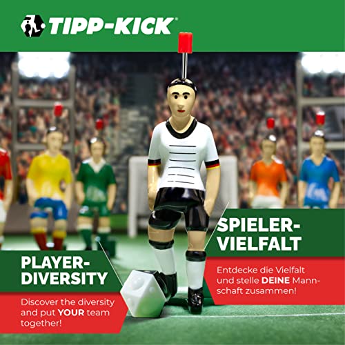 TIPP-KICK Top-Kicker Clásico I Jugadores Originales para jóvenes y Mayores I Diviértase Jugando con Esta Figura de fútbol en Todos Nuestros futbolines I Accesorios I Camiseta Amarilla