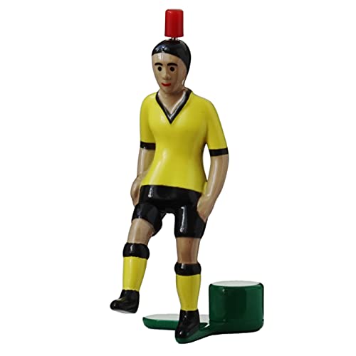 TIPP-KICK Top-Kicker Clásico I Jugadores Originales para jóvenes y Mayores I Diviértase Jugando con Esta Figura de fútbol en Todos Nuestros futbolines I Accesorios I Camiseta Amarilla