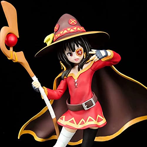 Tongyundacheng KonoSuba: ¡La bendición de Dios en este maravilloso mundo! Figura de acción Megumin PVC Modelo coleccionable Decoración de escritorio 20cm