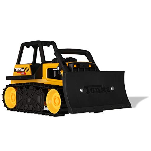 Tonka Steel Classics Apisonadora, camión apisonadora de Juguete, Juguete de construcción para Juego Creativo, Amarillo-Negro, para niños y niñas a Partir de 3 años