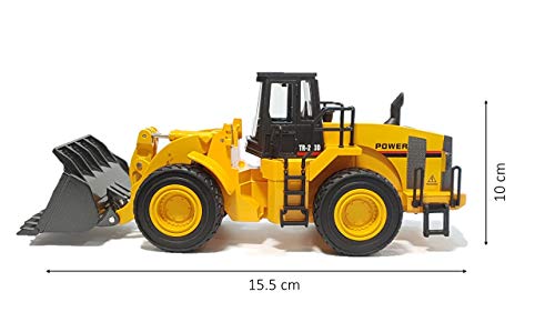 Top Race Calidad Modelos de fundición a presión Vehículos de construcción de metales pesados Tractor de juguete, escala 1:40, cargador frontal, TR-213D