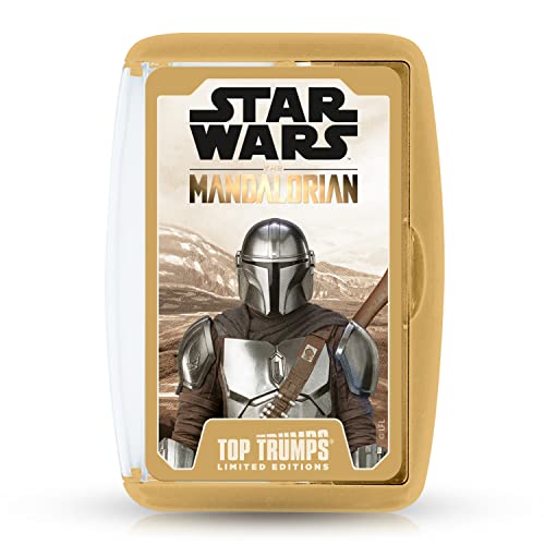 Top Trumps Juego de Cartas de Star Wars The Mandalorian Limited Editions, Juega con Greef Karga, Moff Gideon, Boba Fett, Koska Reeves y Grogu, Regalo y Juguete para niños y niñas a Partir de 6 años